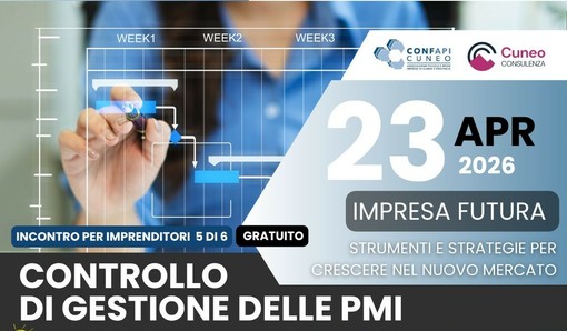 Controllo di gestione delle PMI: a Cuneo un incontro pratico per guidare l’impresa con i numeri Controllo di gestione delle PMI: a Cuneo un incontro pratico per guidare l’impresa con i numeri