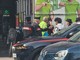 L'intervento delle forze dell'ordine in corso Nizza