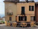 L'abitazione andata in fiamme L'abitazione andata in fiamme