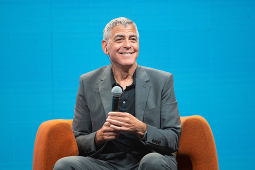 George Clooney ieri a Cuneo (foto Perottino) George Clooney ieri a Cuneo (foto Perottino)