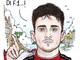 Charles Leclerc al GP di Monaco... visto dal vignettista Paparelli