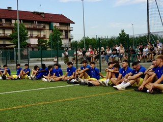 Saluzzo; cerimonia di commemorazione dell'Olimpic Calcio per Rasmane Ouedraogo