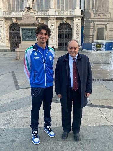De Pasquale con il presidente Pellegrino De Pasquale con il presidente Pellegrino