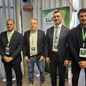 Da sinistra, Gabriele Carenini, Igor Varrone, Cristiano Fini e Marco Bozzolo