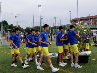 Saluzzo; cerimonia di commemorazione dell'Olimpic Calcio per Rasmane Ouedraogo - foto Paola Ravazzi