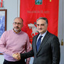 Il neo segretario con il presidente della Provincia e sindaco, Maurizio Rasero (MerfePhoto)