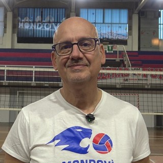 L'allenatore dell'Acqua San Bernardo Mondovì Daniele Sciarrotta