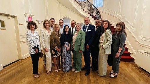 La delegazione piemontese a New York
