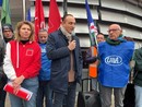 Il governatore Cirio alla manifestazione sindacale del novembre scorso