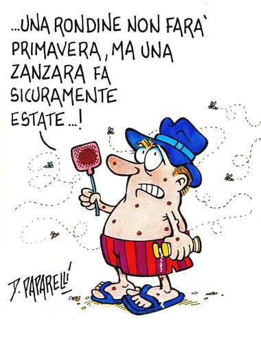 L'arrivo dell'estate nella vignetta di Danilo Paparelli L'arrivo dell'estate nella vignetta di Danilo Paparelli