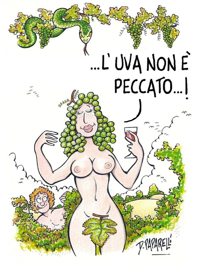 La vignetta di Paparelli dedicata alla vendemmia