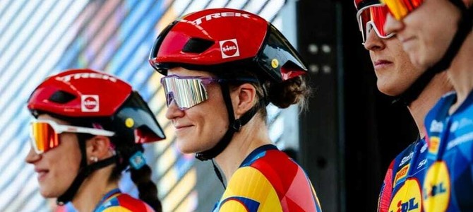 Elisa Balsamo insieme alle compagne della Lidl Trek (Instagram)