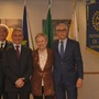 Enrico Strada, Salvatore Paparelli, Piera Arata (Presidente del Rotary Club Alba) e Remo Gattiglia (Past Governor Distretto 2032). Foto di Lucia Ernè