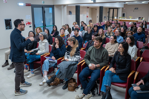 Un momento degli incontri in aula