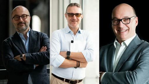I fondatori della startup. Da sx. Federico Salomone, Paolo Scagliola e Luigi Bruno