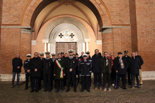 Alba, la Polizia municipale ha festeggiato il protettore San Sebastiano