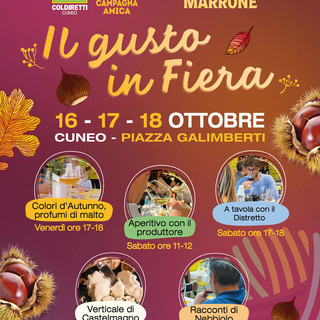 Coldiretti Cuneo: alla Fiera del Marrone il gusto si scopre con chi lo produce Coldiretti Cuneo: alla Fiera del Marrone il gusto si scopre con chi lo produce
