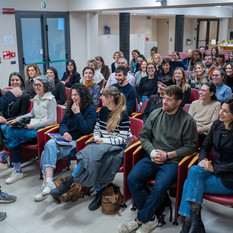 Un momento degli incontri in aula