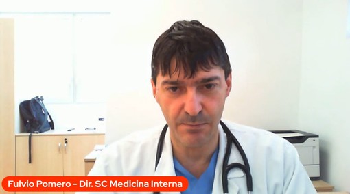 Il dottor Fulvio Pomero, direttore SC Medicina Interna dell'Asl CN2