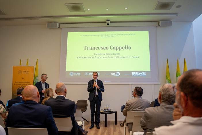 Il presidente di Filiera Futura e vicepresidente di Fondazione Crc Francesco Cappello Il presidente di Filiera Futura e vicepresidente di Fondazione Crc Francesco Cappello