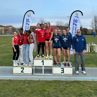 Il podio delle Cadette della Staffetta Svedese a Fossano Il podio delle Cadette della Staffetta Svedese a Fossano