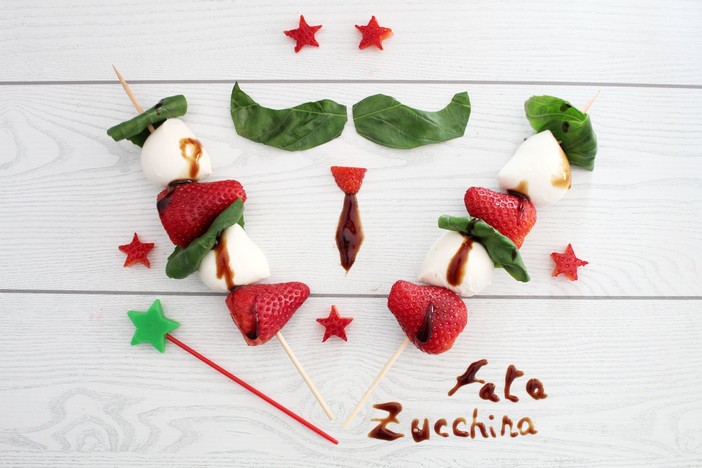 Felici &amp; Veloci, la nuova ricetta di Fata Zucchina: “Spiedini tricolore”