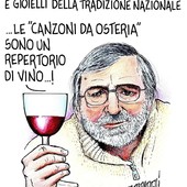 L'omaggio a Francesco Guccini nella vignetta di Paparelli