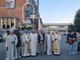 Il clero e il sindaco di Bra, che hanno onorato Maria Ausiliatrice insieme a tanti fedeli