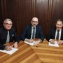 Da sinistra: Luca Crosetto, Luca Robaldo e Mauro Gola Da sinistra: Luca Crosetto, Luca Robaldo e Mauro Gola