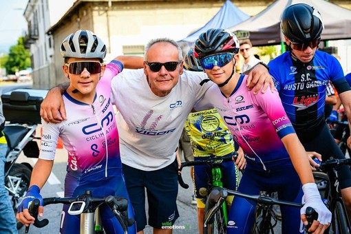 Jacopo Altare e Davide Avidano con il direttore sportivo Michele Ancona Jacopo Altare e Davide Avidano con il direttore sportivo Michele Ancona