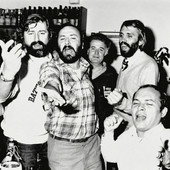 Francesco Guccini, Carlo Petrini e Azio Citi in un immagine ormai celebre