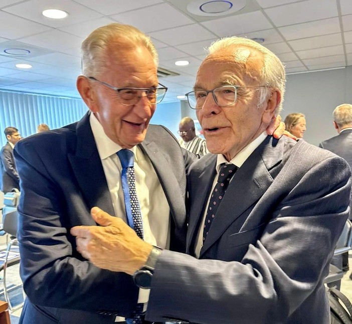 Beppe Ghisolfi con Isidro Fainé Beppe Ghisolfi con Isidro Fainé