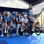 Sobrero al centro tra gli azzurri alla partenza (foto Federciclismo) Sobrero al centro tra gli azzurri alla partenza (foto Federciclismo)