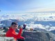 Gabriele Lovera in vetta al Monviso