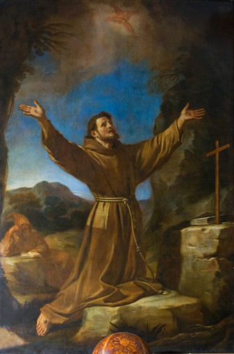 San Francesco riceve le stimmate, opera del Guercino, Cesena San Francesco riceve le stimmate, opera del Guercino, Cesena