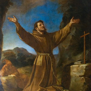 San Francesco riceve le stimmate, opera del Guercino, Cesena