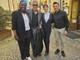 George Clooney con il personale dell'Hotel Lovera Palace George Clooney con il personale dell'Hotel Lovera Palace