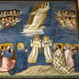 Giotto di Bondone, L’Ascensione, 1303-1305 circa, affresco, 200x185 cm, Cappella degli Scrovegni, Padova