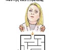 Giorgia Meloni e il 25 Aprile, la vignetta di Danilo Paparelli