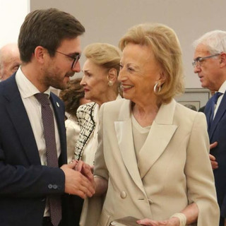 Il sindaco Alberto Gatto e Maria Franca Ferrero