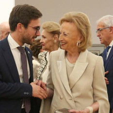 Il sindaco Alberto Gatto e Maria Franca Ferrero