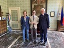 Da sinistra il vicepresidente Gobino, il sindaco Gatto e il presidente Ponzio Da sinistra il vicepresidente Gobino, il sindaco Gatto e il presidente Ponzio
