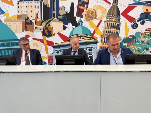 Giacomo Ballari, presidente Fondazione Agrion, Paolo Balocco, direttore Agricoltura e Cibo Regione Piemonte, e Paolo Bongioanni, assessore Agricoltura Regione Piemonte