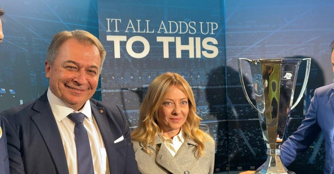 Vinitaly, Meloni allo spazio Piemonte. Bongioanni: "I suoi complimenti alla nostra terra per la capacità organizzativa straordinaria"