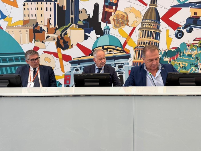 Giacomo Ballari, presidente Fondazione Agrion, Paolo Balocco, direttore Agricoltura e Cibo Regione Piemonte, e Paolo Bongioanni, assessore Agricoltura Regione Piemonte