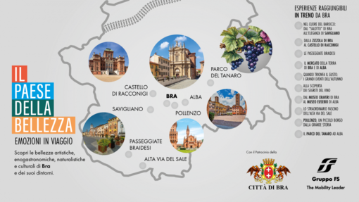 Bra protagonista della campagna nazionale di FS "Il Paese della Bellezza"