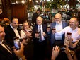 Il brindisi col presidente Cirio Il brindisi col presidente Cirio