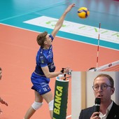 Mads Jensen in attacco e, nel riquadro, il consigliere Regionale della Lega Matteo Gagliasso