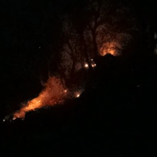 L'incendio di ieri sera a Marsaglia