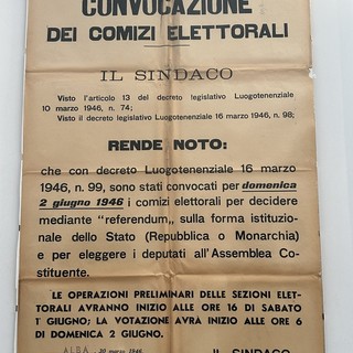 Alba: mostra “A suffragio universale” visitabile fino a domenica 28 giugno